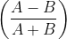 \left ( \frac{A-B}{A+B} \right )